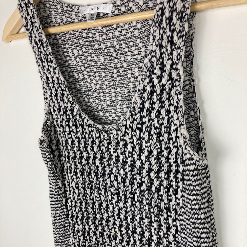 Cabi Tape Yarn Tank Tunic Sweater Size Xs View 3